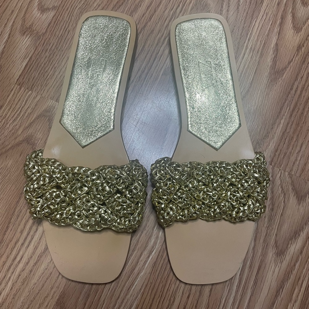 ZARA GOLD SANDALS